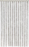 vidaXL - Vliegengordijn - 118x220 - cm - chenille - lichtgrijs - en - wit