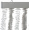 vidaXL - Vliegengordijn - 118x220 - cm - chenille - lichtgrijs - en - wit
