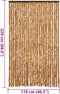 vidaXL - Vliegengordijn - 118x220 - cm - chenille - okerkleurig - en - wit