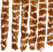vidaXL - Vliegengordijn - 118x220 - cm - chenille - okerkleurig - en - wit