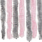 vidaXL - Vliegengordijn - 118x220 - cm - chenille - zilvergrijs - en - roze