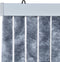 vidaXL - Vliegengordijn - 118x220 - cm - chenille - zilverkleurig