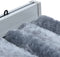 vidaXL - Vliegengordijn - 118x220 - cm - chenille - zilverkleurig