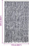 vidaXL - Vliegengordijn - 118x220 - cm - chenille - zilverkleurig