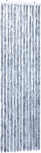 vidaXL - Vliegengordijn - 118x220 - cm - chenille - zilverkleurig