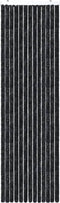 vidaXL - Vliegengordijn - 120x220 - cm - chenille - antraciet