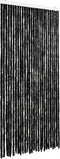 vidaXL - Vliegengordijn - 120x220 - cm - chenille - antraciet