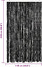 vidaXL - Vliegengordijn - 120x220 - cm - chenille - antraciet