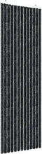 vidaXL - Vliegengordijn - 120x220 - cm - chenille - antraciet