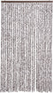 vidaXL - Vliegengordijn - 120x220 - cm - chenille - bruin - en - beige