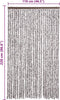 vidaXL - Vliegengordijn - 120x220 - cm - chenille - bruin - en - beige