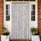 vidaXL - Vliegengordijn - 120x220 - cm - chenille - bruin - en - beige