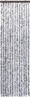vidaXL - Vliegengordijn - 120x220 - cm - chenille - bruin - en - beige
