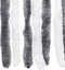 vidaXL - Vliegengordijn - 120x220 - cm - chenille - grijs - en - wit