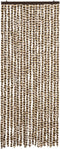 vidaXL - Vliegengordijn - 56x185 - cm - chenille - beige - en - bruin