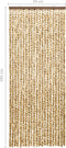 vidaXL - Vliegengordijn - 56x185 - cm - chenille - beige - en - bruin