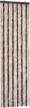 vidaXL - Vliegengordijn - 56x185 - cm - chenille - beige - en - lichtbruin