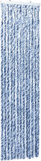 vidaXL - Vliegengordijn - 56x185 - cm - chenille - blauw, - wit - en - zilver