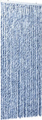 vidaXL - Vliegengordijn - 56x185 - cm - chenille - blauw, - wit - en - zilver
