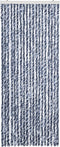 vidaXL - Vliegengordijn - 56x185 - cm - chenille - blauw, - wit - en - zilver