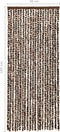 vidaXL - Vliegengordijn - 56x185 - cm - chenille - bruin - en - wit
