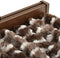vidaXL - Vliegengordijn - 56x185 - cm - chenille - bruin - en - wit