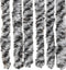vidaXL - Vliegengordijn - 56x185 - cm - chenille - grijs - en - zwart-wit