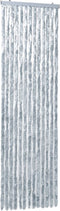 vidaXL - Vliegengordijn - 56x185 - cm - chenille - grijs - en - wit