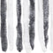 vidaXL - Vliegengordijn - 56x185 - cm - chenille - grijs - en - wit