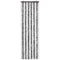 vidaXL - Vliegengordijn - 56x185 - cm - chenille - grijs - en - wit