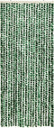 vidaXL - Vliegengordijn - 56x185 - cm - chenille - groen - en - wit