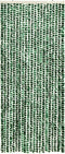 vidaXL - Vliegengordijn - 56x185 - cm - chenille - groen - en - wit