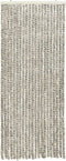 vidaXL - Vliegengordijn - 56x185 - cm - chenille - licht- - en - donkergrijs