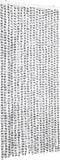 vidaXL - Vliegengordijn - 56x185 - cm - chenille - licht- - en - donkergrijs