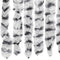 vidaXL - Vliegengordijn - 56x185 - cm - chenille - licht- - en - donkergrijs