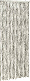 vidaXL - Vliegengordijn - 56x185 - cm - chenille - licht- - en - donkergrijs