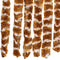 vidaXL - Vliegengordijn - 56x185 - cm - chenille - oker - en - wit
