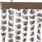 vidaXL - Vliegengordijn - 56x185 - cm - chenille - taupe - en - wit