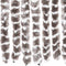 vidaXL - Vliegengordijn - 56x185 - cm - chenille - taupe - en - wit