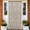 vidaXL - Vliegengordijn - 56x185 - cm - chenille - taupe - en - wit