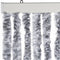 vidaXL - Vliegengordijn - 56x185 - cm - chenille - wit - en - grijs