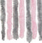 vidaXL - Vliegengordijn - 56x185 - cm - chenille - zilvergrijs - en - roze