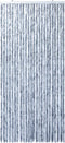 vidaXL - Vliegengordijn - 56x185 - cm - chenille - zilverkleurig