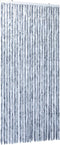 vidaXL - Vliegengordijn - 56x185 - cm - chenille - zilverkleurig