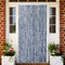 vidaXL - Vliegengordijn - 56x185 - cm - chenille - zilverkleurig