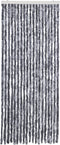 vidaXL - Vliegengordijn - 56x185 - cm - chenille - zilverkleurig