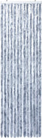vidaXL - Vliegengordijn - 56x185 - cm - chenille - zilverkleurig