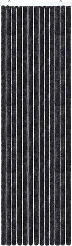 vidaXL - Vliegengordijn - 56x200 - cm - chenille - antraciet