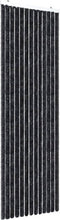 vidaXL - Vliegengordijn - 56x200 - cm - chenille - antraciet