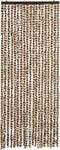 vidaXL - Vliegengordijn - 56x200 - cm - chenille - beige - en - bruin